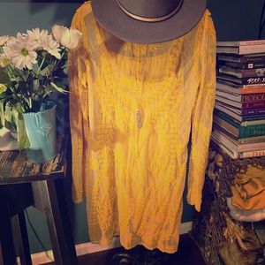 Long sleeve knee length dress